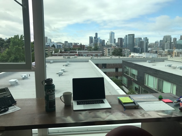 work from home view